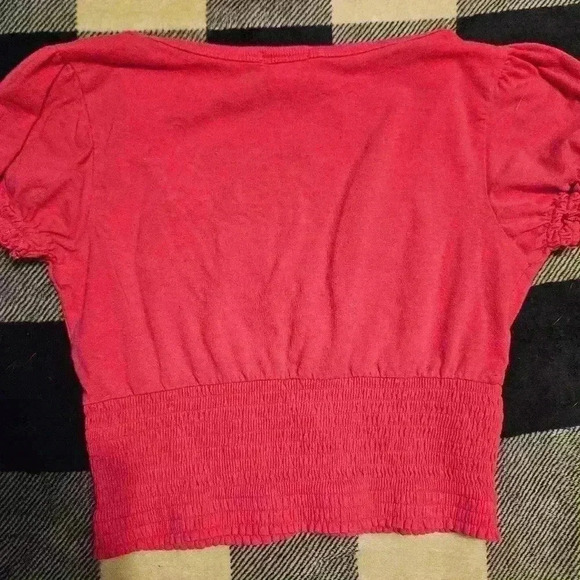 Ambiance Apparel Womens Pink Cropped Cardigan Top Size Large - Picture 8 of 8